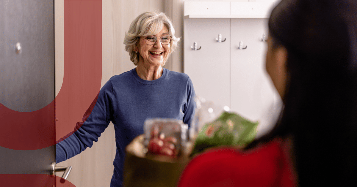 Private Home Care can help with shopping and meal preparation