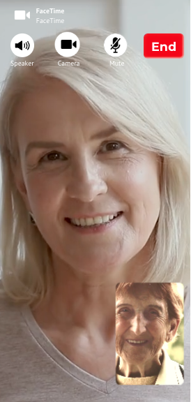 Connect to your Family & Friends with built in video calling